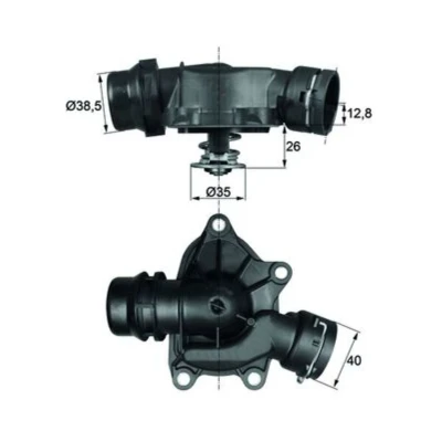Abbildung von MAHLE ORIGINAL TI 26 88 Kühlwasserthermostat mit Dichtung BMW: 5 Saloon, Touring, 7