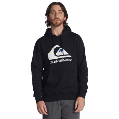 Abbildung von Quiksilver BIG LOGO Kapuzenpullover, Herren, Größe: Large, Black