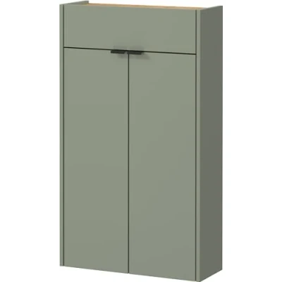 Abbildung von Germania Hängender Mehrzweckschrank 1397 629 GW Ameca, in Taupegrün/Eiche, geringe Tiefe, optimal für schmale Flure, 56 x 97 22 cm (BxHxT)