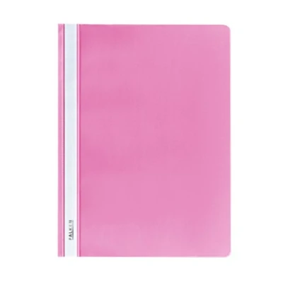 Abbildung von Exacompta Original Falken Plastik Schnellhefter. Aus PP Folie für DIN A4 kaufmännische Heftung Pastell Farbe rosa Hefter ideal Büro und Schule