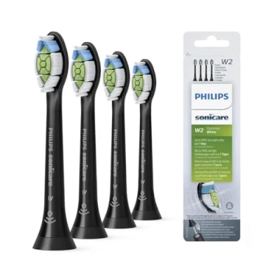 Abbildung von Philips Bürste köpfe pro 4st. schwarz w2 optimal HX606411