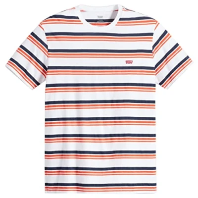 Abbildung von Levi&#039;s Original Tshirt print, Herren, Größe: XS, White,/blue/red