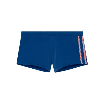 Abbildung von Hom Herren Badehose Nautical Cup Swim Trunks, Marineblau gestreiftes Band, 48