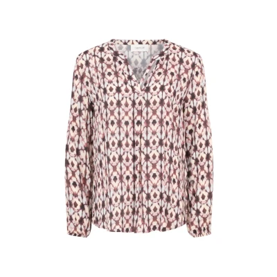 Abbildung von Cartoon Bluse, Damen, Größe: 34, Violett rosa