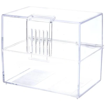 Abbildung von herlitz 50022946 Karteikasten A8, leer, glasklar transparent, 1 Stück