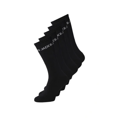 Abbildung von Jack &amp; Jones Socken 5ERPACK LOGO Tennis Socken, Herren, Größe: One Size, Black