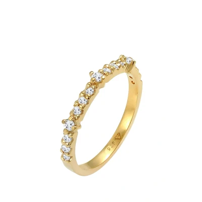 Abbildung von Elli Classic LOOK Ring goldcoloured, Damen, Größe: 54, Gold coloured