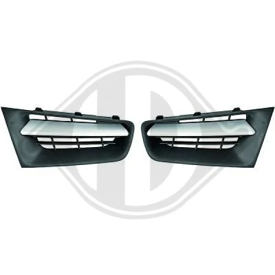 Abbildung von DIEDERICHS Priority Parts 4464140 Kühlergrill schwarz/silber RENAULT: MEGANE 2 Coupe Cabriolet