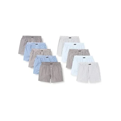 Abbildung von Lower East Herren LE150 Boxershorts, Mustermix (10er Pack), M