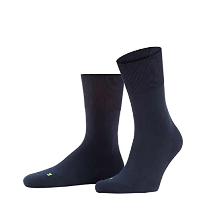Abbildung von FALKE Unisex Socken Run U SO Baumwolle einfarbig 1 Paar, Blau (Marine 6120), 51 52
