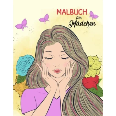 Abbildung von Mädchen Malbuch ab 12 Teil 2: Beschäftigungsbuch mit 50 einzigartigen Motiven zur Förderung der kreativen Entfaltung, Entspannung und Konzentration. Ein perfektes Geschenk für Teenager