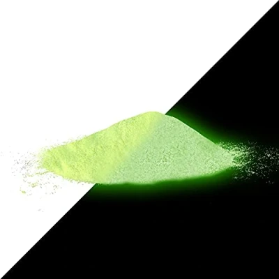 Abbildung von lumentics Premium Glitzer Leuchtpulver 50g neon Farbe leuchtet im Dunkeln glitzert am Tag nachleuchtend phosphoreszierend fluoreszierend UV Pigmente für Jeden geeignet