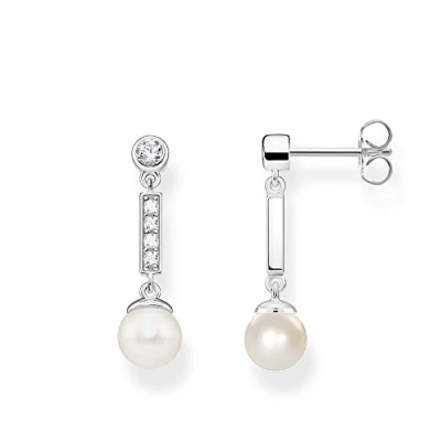 Abbildung von Thomas Sabo Damen Ohrringe Ohrstecker Perle 925 Sterling Silber H2092 167 14