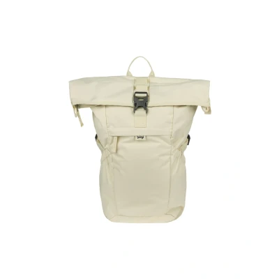 Abbildung von Baagl Rucksack Damen Herren Rolltop Backpack Wasserdicht mit Laptopfach Ergonomischer Roll Daypack für Arbeit, Uni, City &amp; Freizeit Moderner Rollrucksack, 29 l (Beige)