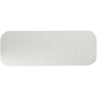 Abbildung von MSV Premium Duschmatte Badematte Badewannenmatte Badewanneneinlage antibakteriell rutschfest mit Saugnäpfen Weiß duftet nach Rosen ca. 36 x 97 cm waschbar bei 60 Grad