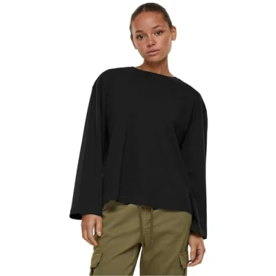 Abbildung von Urban Classics Damen T Shirt Ladies Organic Oversized Longsleeve Black 4XL