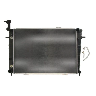 Abbildung von THERMOTEC D70308TT Kühler, Motorkühlung Aluminium für Fahrzeuge mit/ohne Klimaanlage 640 462 18 Schalt /optional Automatikgetriebe Kühlrippen gelötet