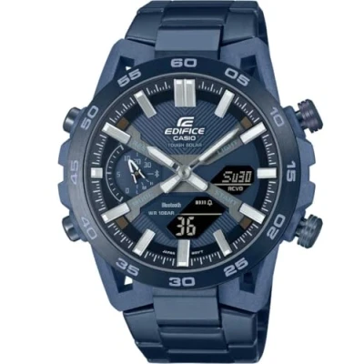 Abbildung von CASIO EDIFICE Smartwatch, Armbanduhr, Herrenuhr, Edelstahlarmband, Bluetooth,bis 10 bar wasserd.)