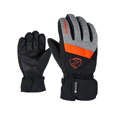 Abbildung von Ziener Jungen LEIF GTX Junior Ski Handschuhe/Wintersport Wasserdicht, Atmungsaktiv, Dark Melange.Black, 5.5
