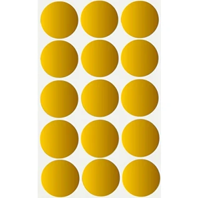 Abbildung von Etiketten Gold 30 mm Sticker 3 cm 225 Stück von Royal Green