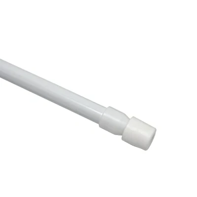 Abbildung von GARDINIA Klemmstangen, Ausdrehbar, Gardinenstange ohne Bohren und Schrauben, Ø 6 / 8 mm, 45 65 cm, Weiß, 2 Stück