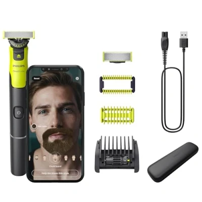 Abbildung von Philips Oneblade 360 QP4631/65 FACE&amp;BODY HaarentfernungsZubehör, Größe: One Size, Schwarz, limette, edelstahl
