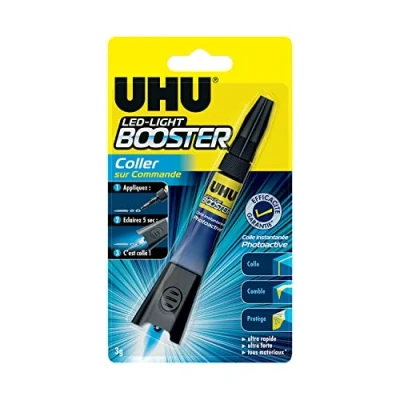 Abbildung von UHU Booster, transparent Photoaktive Flüssigkeit 1 x 3 g durchsichtig