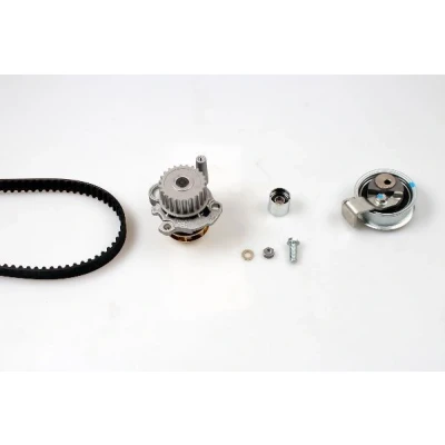 Abbildung von HEPU PK05475 Wasserpumpe + Zahnriemensatz ohne Spanndämpfer, Spannrolle 150 AUDI: A4 B6 Avant, B5 B7 Avant