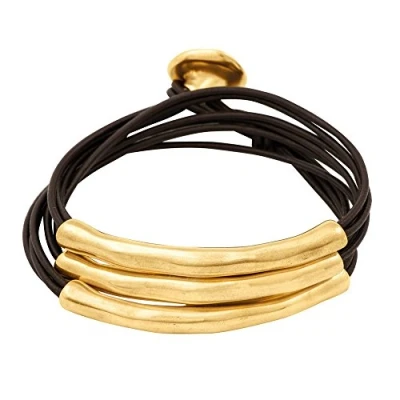 Abbildung von Uno De 50 Damen Armband Vergoldet teilvergoldet Leder 16 cm PUL0856MARORO0M