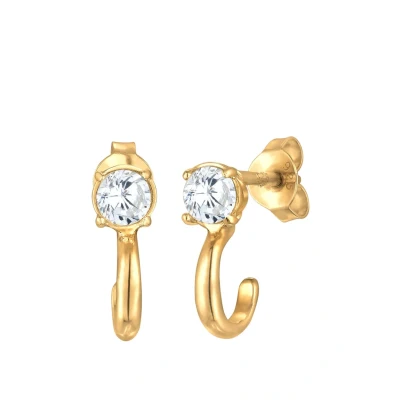 Abbildung von Elli Classic Hoops Ohrringe goldcoloured, Damen, Größe: One Size, Gold coloured