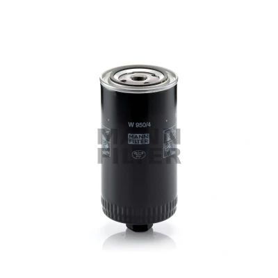 Abbildung von MANN FILTER W 950/4 Ölfilter 3/4 16 UNF mit einem Rücklaufsperrventil Anschraubfilter VOLKSWAGEN: TRANSPORTER 4, 4 Bus, LT 28 35 I Van