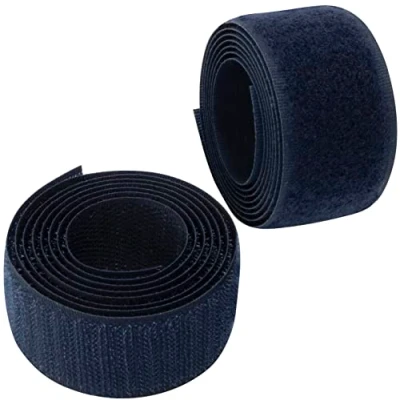 Abbildung von AERZETIX C65969 Klettband/ rolle 30 mm 1 meter organizer/kabelbinder band für kleidersäcke aus polyamid und polyester farbe: dunkelblau
