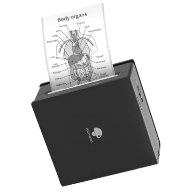 Abbildung von Phomemo M02 Mini Drucker Thermofotodrucker Taschendrucker, kompatibel mit Telefon Tablet, leistungsstarke App &amp;Verschiedene Vorlagen für Journal, Malerei, Studiennotizen&amp;DIY Karte, Schwarz