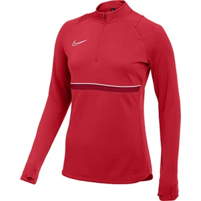 Abbildung von Nike Damen Women&#039;s Academy 21 Drill Top, University RED/White/Gym RED/White, CV2653 657, XL
