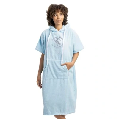 Abbildung von HOMELEVEL Badeponcho Unisex Surf Poncho aus 100% Baumwolle Handtuch für Erwachsene Bademantel Damen und Herren Badetuch mit Kapuze