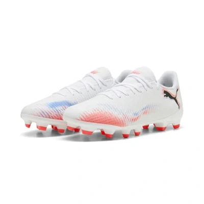 Abbildung von Puma Future 8 PLAY FG/AG Fußballschuhe für festen Untergrund, Damen, Größe: 40.5, White/black/glowing red Schuhe