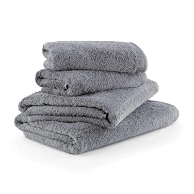 Abbildung von MÖVE Superwuschel Handtuch Set, 2 Duschtücher 80 x 150 cm &amp; Handtücher 50 100 cm, Made in Germany, 100% Baumwolle, stone