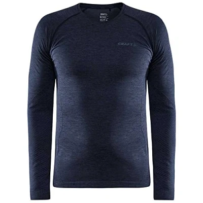 Abbildung von Craft CORE Dry Active Comfort LS Funktionsshirt Herren Langarm L Blaze Bodymaping für verbesserte Thermoregulierung Unterziehshirt aus recycelten Materialien Activewear