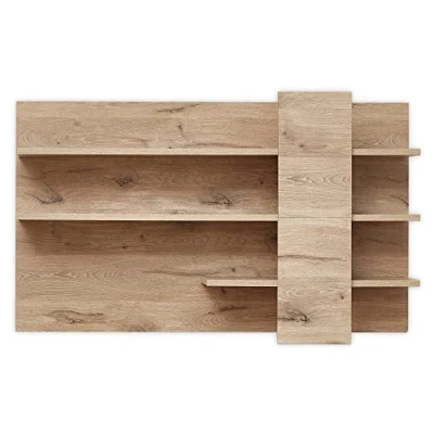 Abbildung von Stella Trading BELLANO Wandboard in Viking Eiche Optik Hochwertiges und vielseitig einsetzbares Wandregal 140 x 86 22 cm (B/H/T)