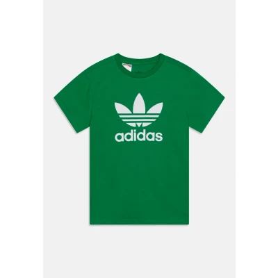Abbildung von adidas Originals Trefoil TEE Unisex Tshirt print für Kinder, Größe: 170, Green