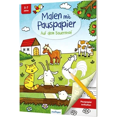 Abbildung von Malen mit Pauspapier: Auf dem Bauernhof: Kreativbuch für Kinder