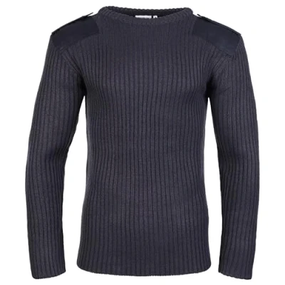 Abbildung von Fort Herren 120 Crew Neck Combat Pullover mit Rundhalsausschnitt, Marineblau, XL