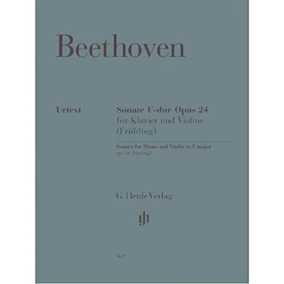 Abbildung von Violinsonate F dur op. 24 (Frühling). Violine, Klavier: Besetzung: Violine und Klavier (G. Henle Urtext Ausgabe)