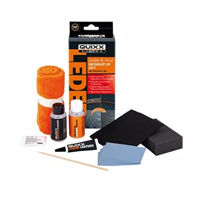 Abbildung von QUIXX Leder &amp; Vinyl Reparatur Set, repariert Beschädigungen an Autositz und Lenkrad, All inclusive Set
