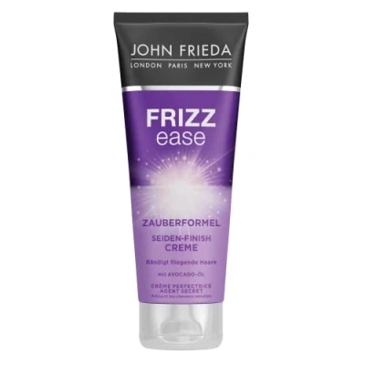 Abbildung von John Frieda Zauberformel Seiden Finish Creme aus der Frizz Ease Serie Mit Avocado Öl 100ml