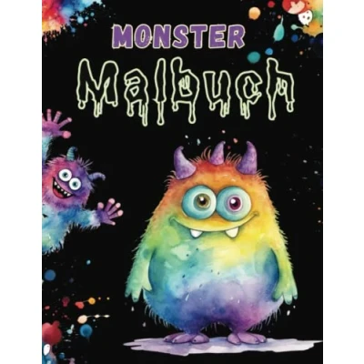Abbildung von Das lustige Monster Malbuch für Kinder: Kinder von 4 10 Jahren, 32 kleine freundliche zum Ausmalen