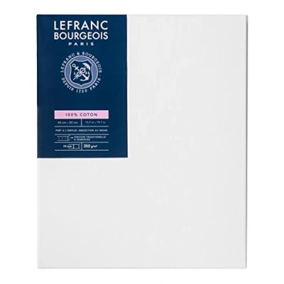 Abbildung von Lefranc &amp; Bourgeois 111144 Keilrahmen Serie Klassisch, 100 % Baumwolle, 350g/m², Archivqualität, säurefrei für erhöhte Haltbarkeit, grundiert 40x50cm