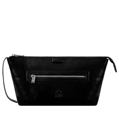 Abbildung von Time Resistance Kulturbeutel aus Leder Dopp Tasche Kosmetiktasche echtem