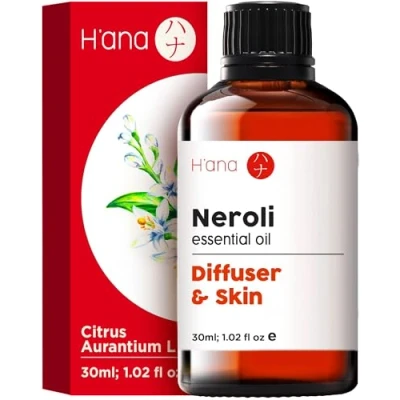 Abbildung von H’ana ätherisches Neroliöl für Diffuser 100% reiner &amp; natürlicher Duft die Haut unverdünnt Aromatherapie, Seifen und Kerzenherstellung (30ml)