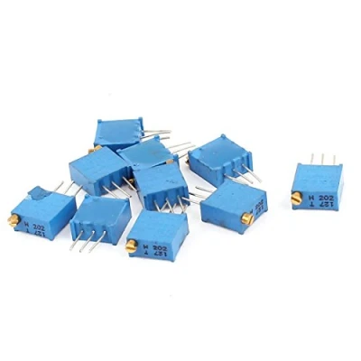 Abbildung von sourcing map 10 Pcs 3296W 2K Ohm Multiturn Potentiometer Pot lineare variabler Widerstand de